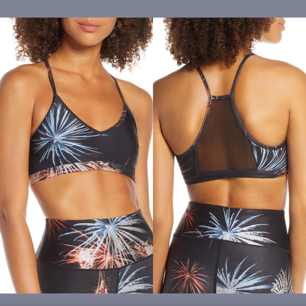 NEW $55 Good American‎ Firework Sports Bralette [ SZ 1 in GA ] #3158
